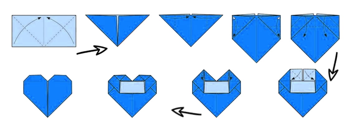Origami postup